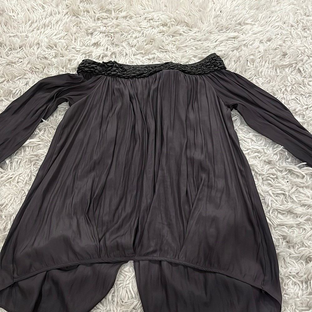 Lola & Sophie blouse off the shoulder silk